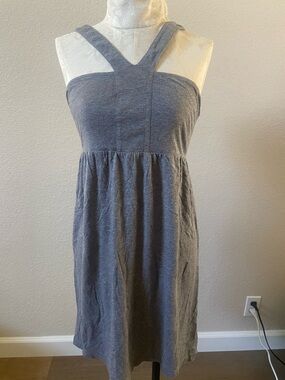 Juicy Couture Gray Strapless Sundress with Wide Cross Straps